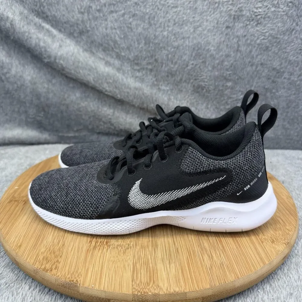 Nike Flex Experience Run 10 Shoes Womens Size 6.5 Black Mesh Sneakers CI9964-002